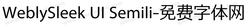 WeblySleek UI Semili字体转换